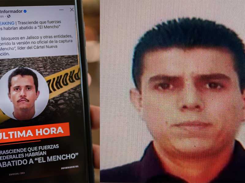 Juan Carlos Valencia Gonz&aacute;lez (a destra) guida il Cjng dopo l'uccisione del Mencho (a sinistra) il 22 febbraio 2026