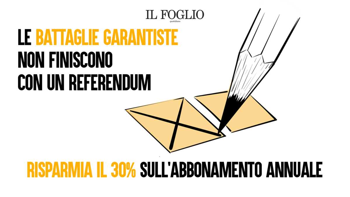 Immagine di Le battaglie garantiste non finiscono con un referendum: abbonati al Foglio a prezzo scontato
