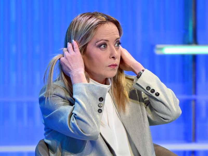 La Presidente del Consiglio Giorgia Meloni ospite di ’Speciale Tg La7’ condotto da Enrico MentanaRoma, 20 marzo 2026ANSA/FABIO CIMAGLIA