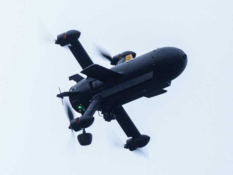 Drone ucraino. Foto LaPresse