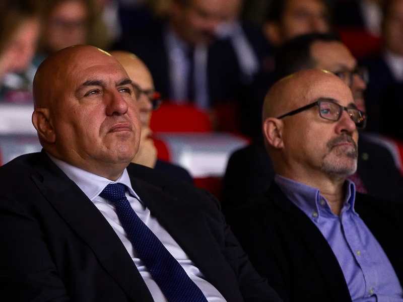 Il ministro alla Difesa Guido Crosetto e l'ad di Leonardo Roberto Cingolani