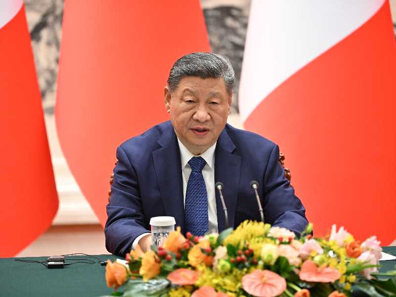 Il presidente cinese Xi Jinping. Foto LaPresse