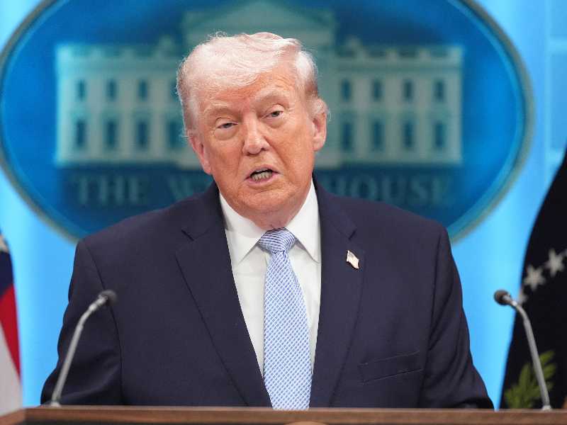 Il presidente Donald Trump. Foto LaPresse