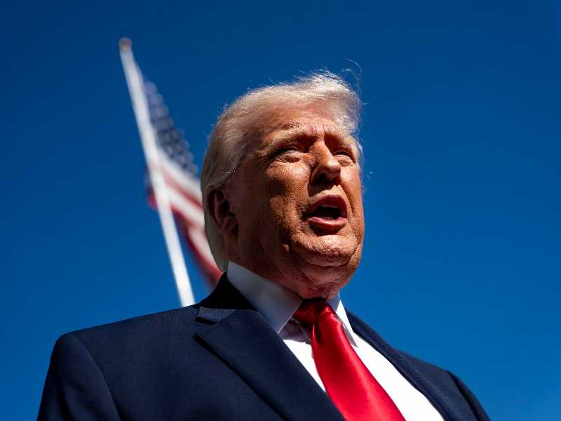 Il presidente americano Donald Trump. Foto Ansa