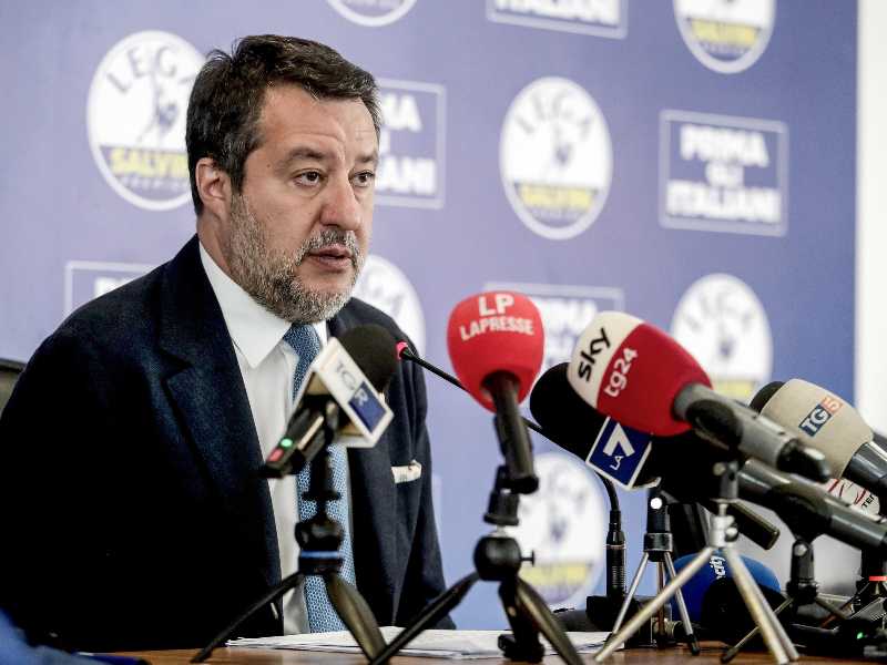 Il vicepremier Matteo Salvini. Foto Ansa