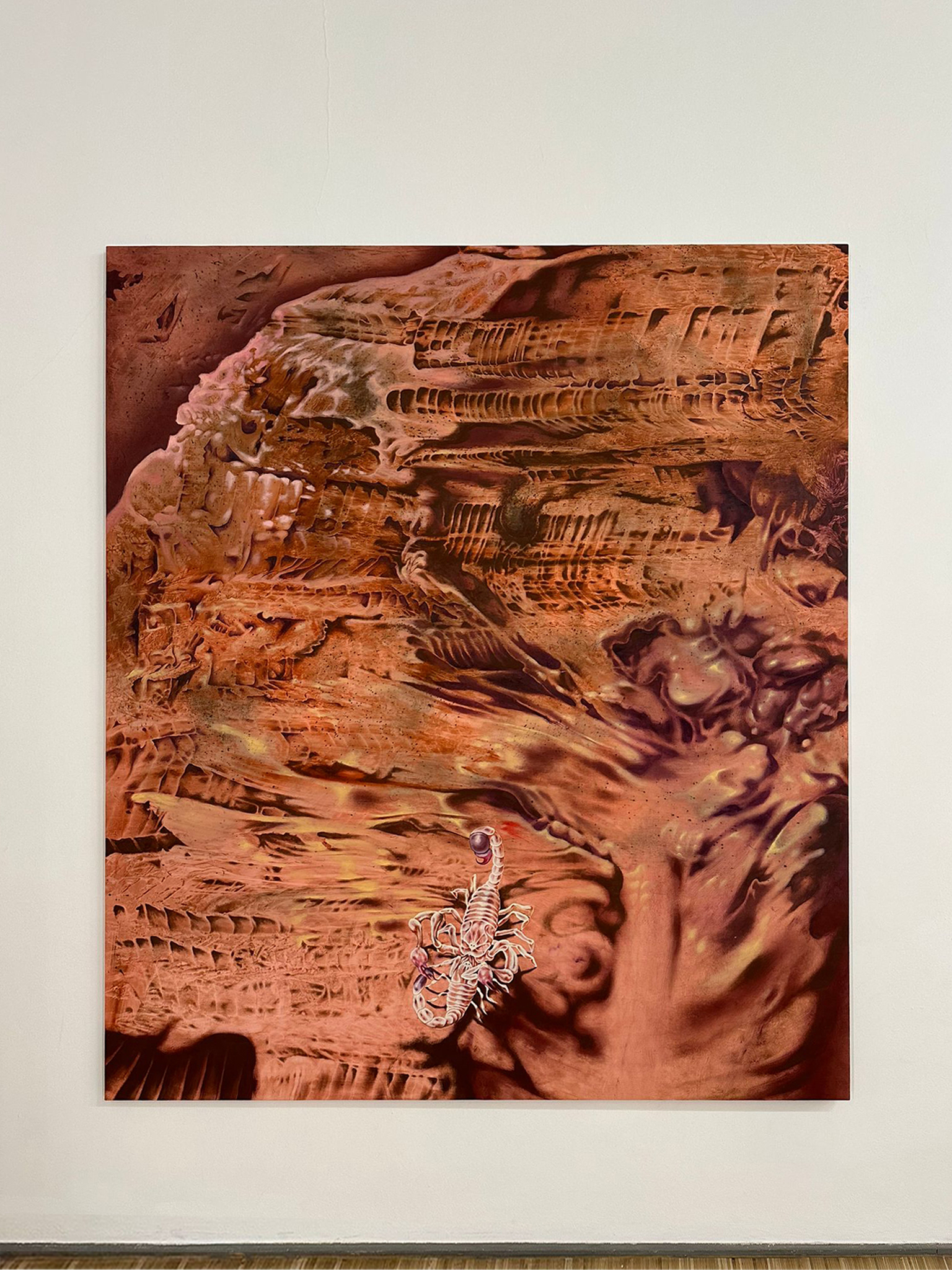 Velhos Amigos, 2020, oil on canvas, 240x200cm, Pittura italiana oggi, Triennale, Milano, courtesy ADA, Rome