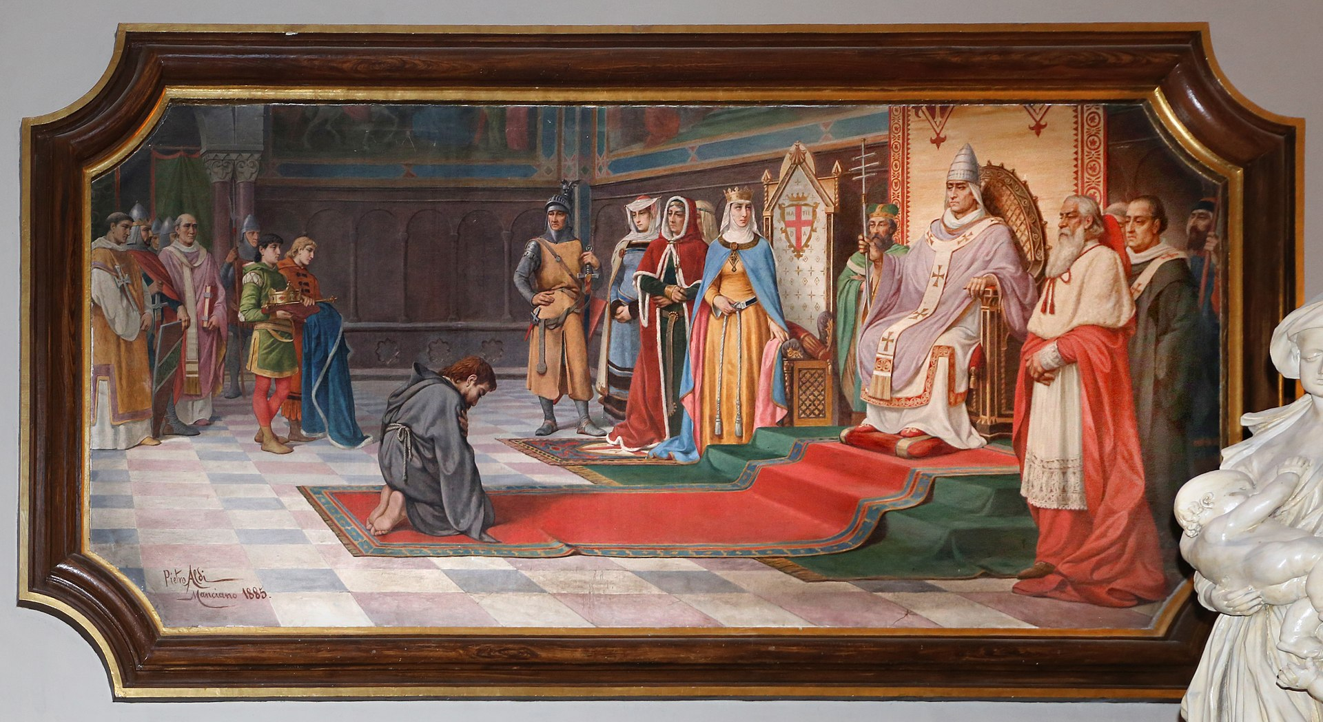 Il dipinto di Pietro Aldi “Enrico IV a Canossa” (1883 circa)<div data-empty="true"><br></div><div data-empty="true"><br></div>