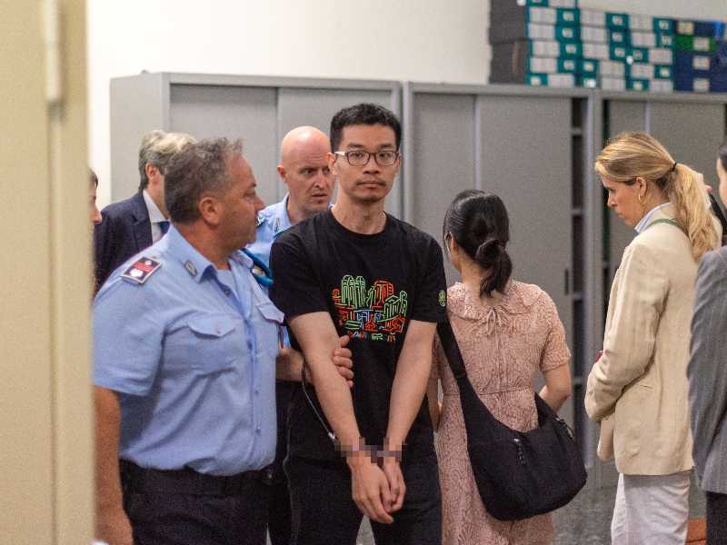 Udienza a Palazzo di Giustizia per estradizione  di Xu Zewei