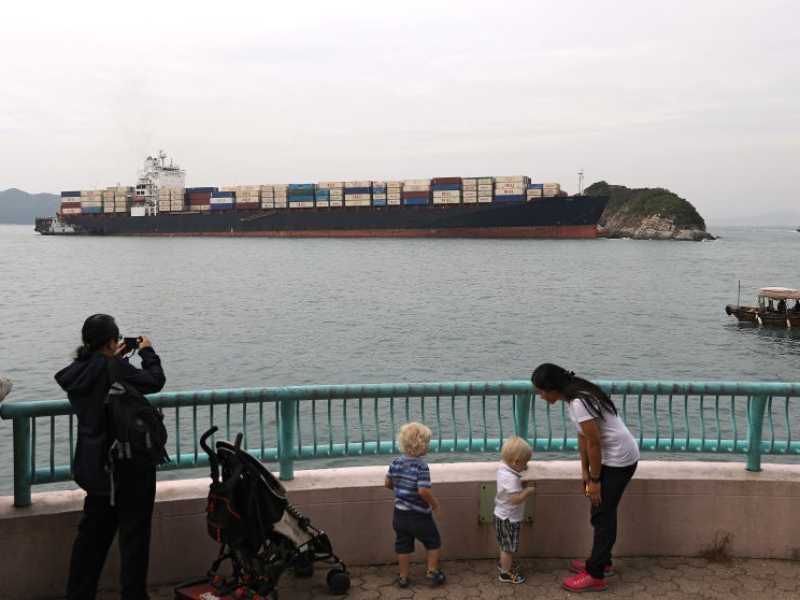 La portacontainer Touska in una foto di repertorio (Photo by Sam Tsang/South China Morning Post via Getty Images)