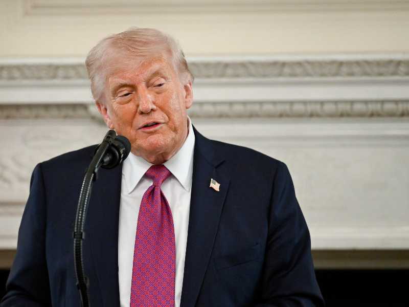 Il presidente americano Donald Trump. Foto Ansa