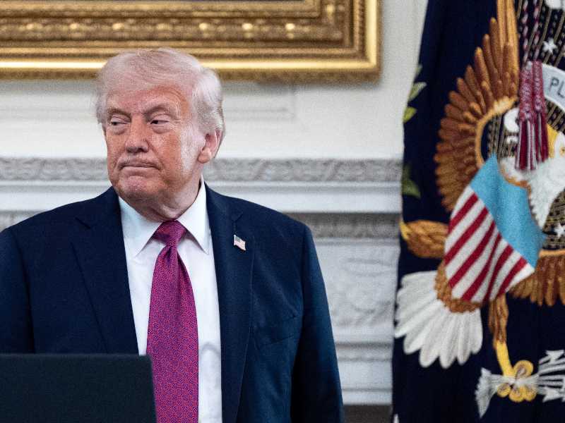 Il presidente americano Donald Trump. Foto LaPresse