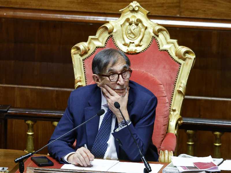 Il presidente del Senato, Ignazio La Russa. Foto Ansa