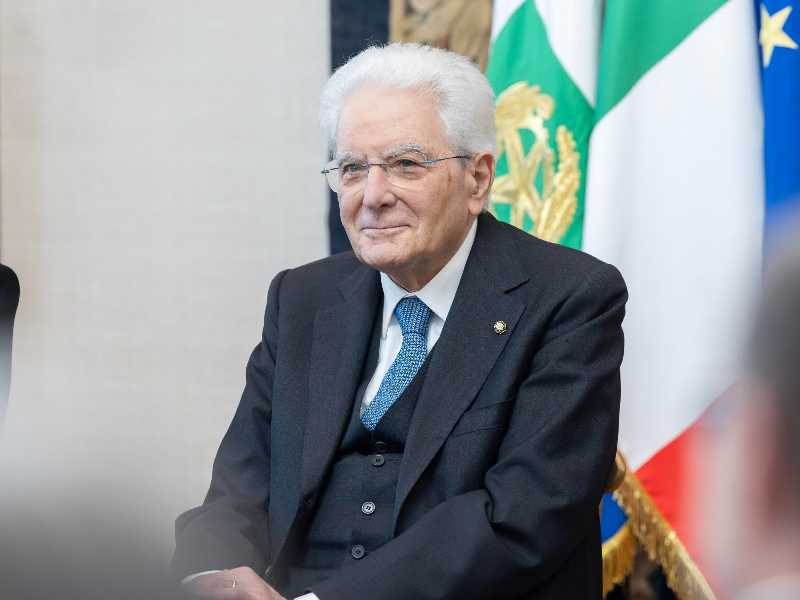 Il Presidente Sergio Mattarella. Foto Ansa