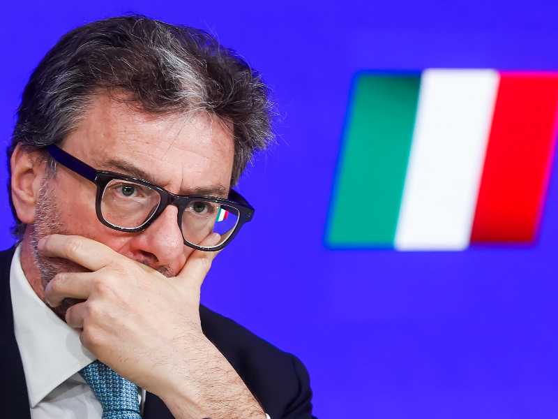 Il ministro dell'Economia Giancarlo Giorgetti. Foto Ansa