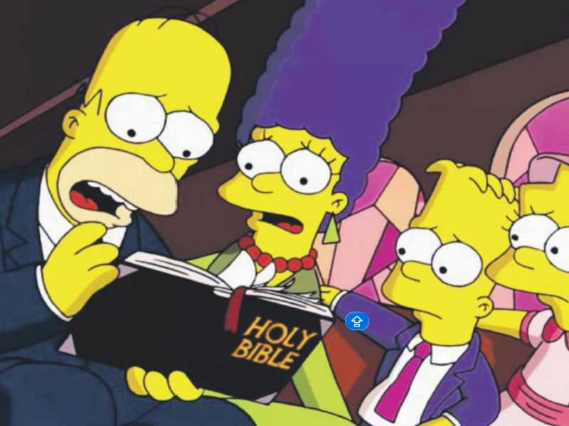 La famiglia Simpson alle prese con la Bibbia