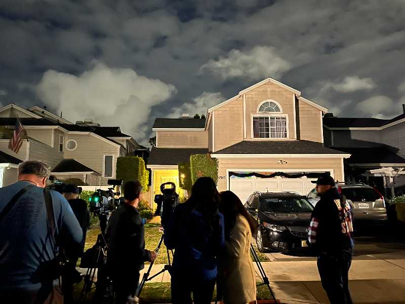 Torrance, California, la casa di Cole Tomas Allen (Robbin Goddard / Los Angeles Times via Getty)