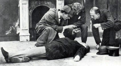 Sherlock Holmes Solves the Sign of the Four di Lloyd Lonergan del 1913