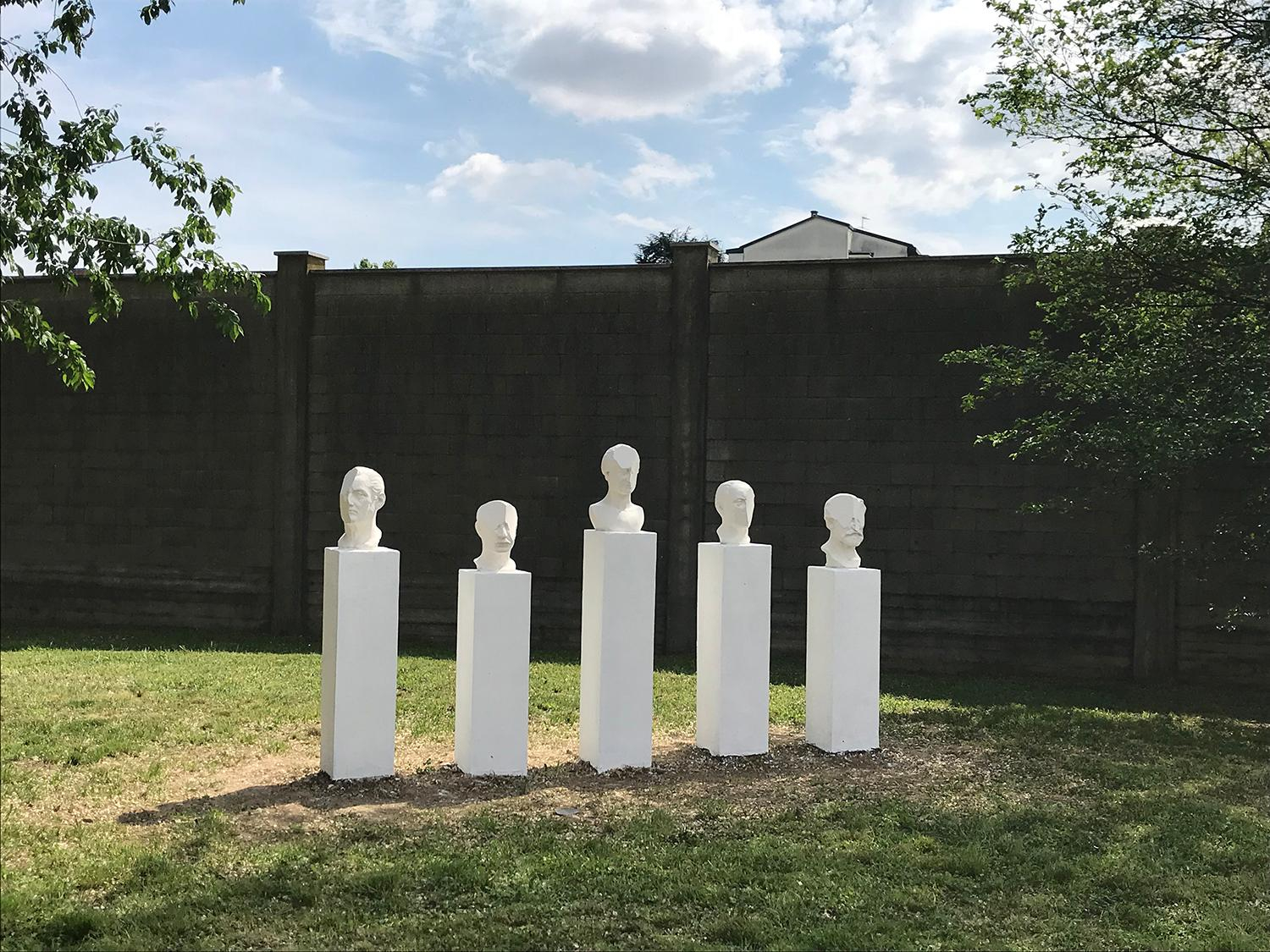 Odyssey in Milan, Resin & Concrete, 2019, Permanent Sculpture in Cittadella Archivio di Milano