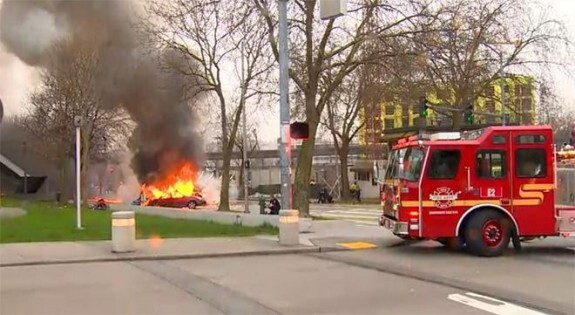 Marted&igrave; - Precipita a Seattle un elicottero della tv