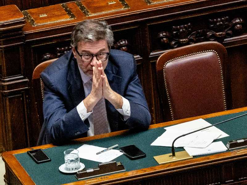Il ministro dell'Economia e delle finanze, Giancarlo Giorgetti (foto LaPresse)