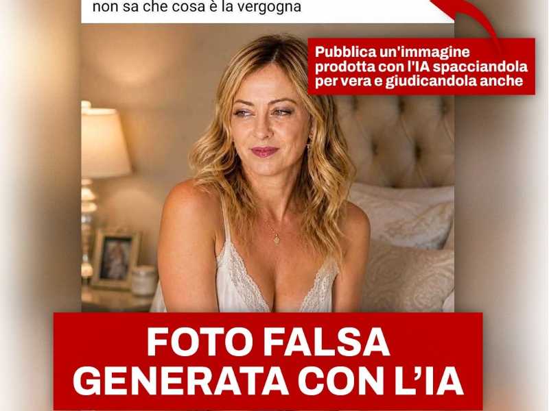Le fake news su Meloni non sono solo immaginette hard, ma messaggi politici