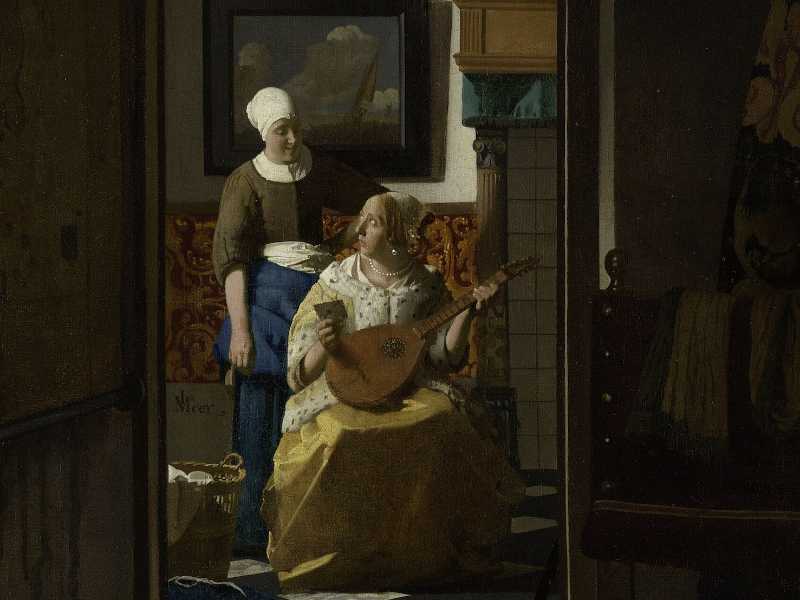 J. Vermeer, "The love letter", 1669/70