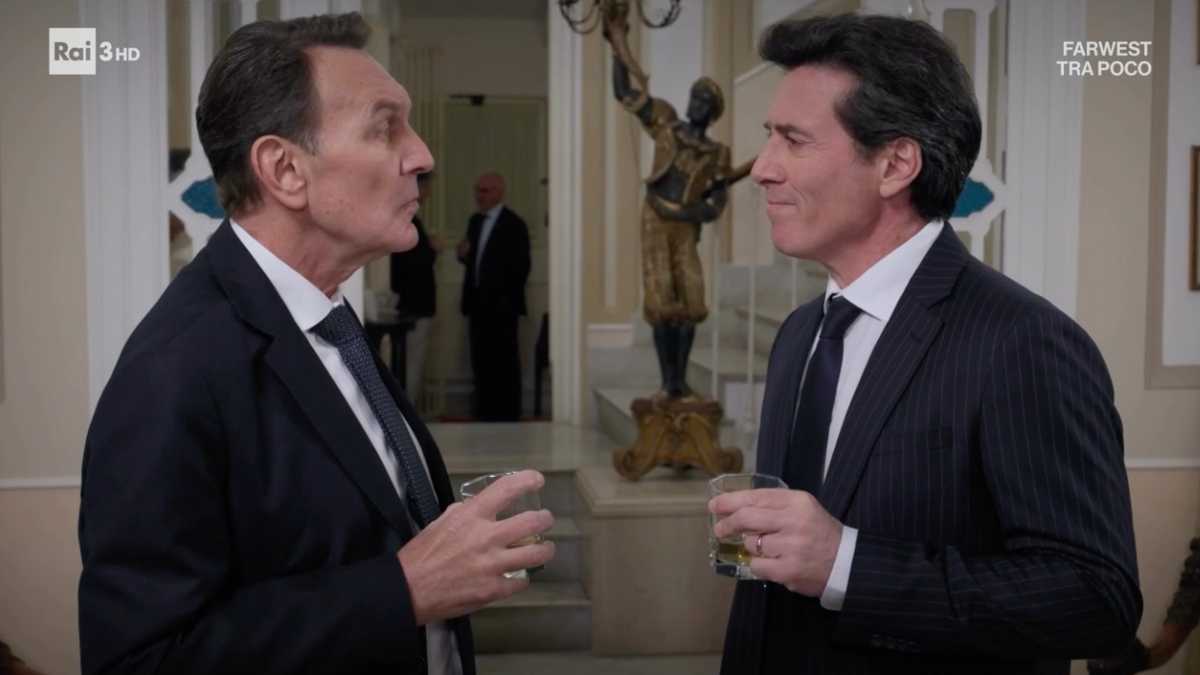 Immagine di Lo scontro tra Roberto e l'amante di Greta in Un posto al sole