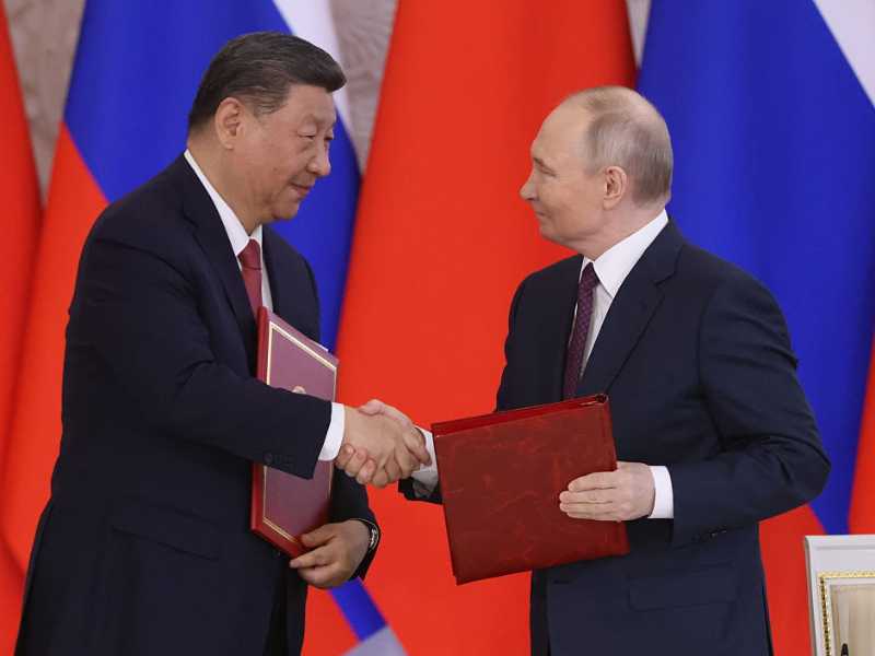 Xi Jinping e Vladimir Putin (foto Getty Images)