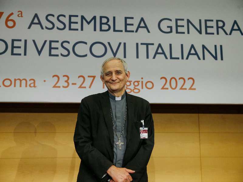 Il presidente della Cei, Matteo Zuppi