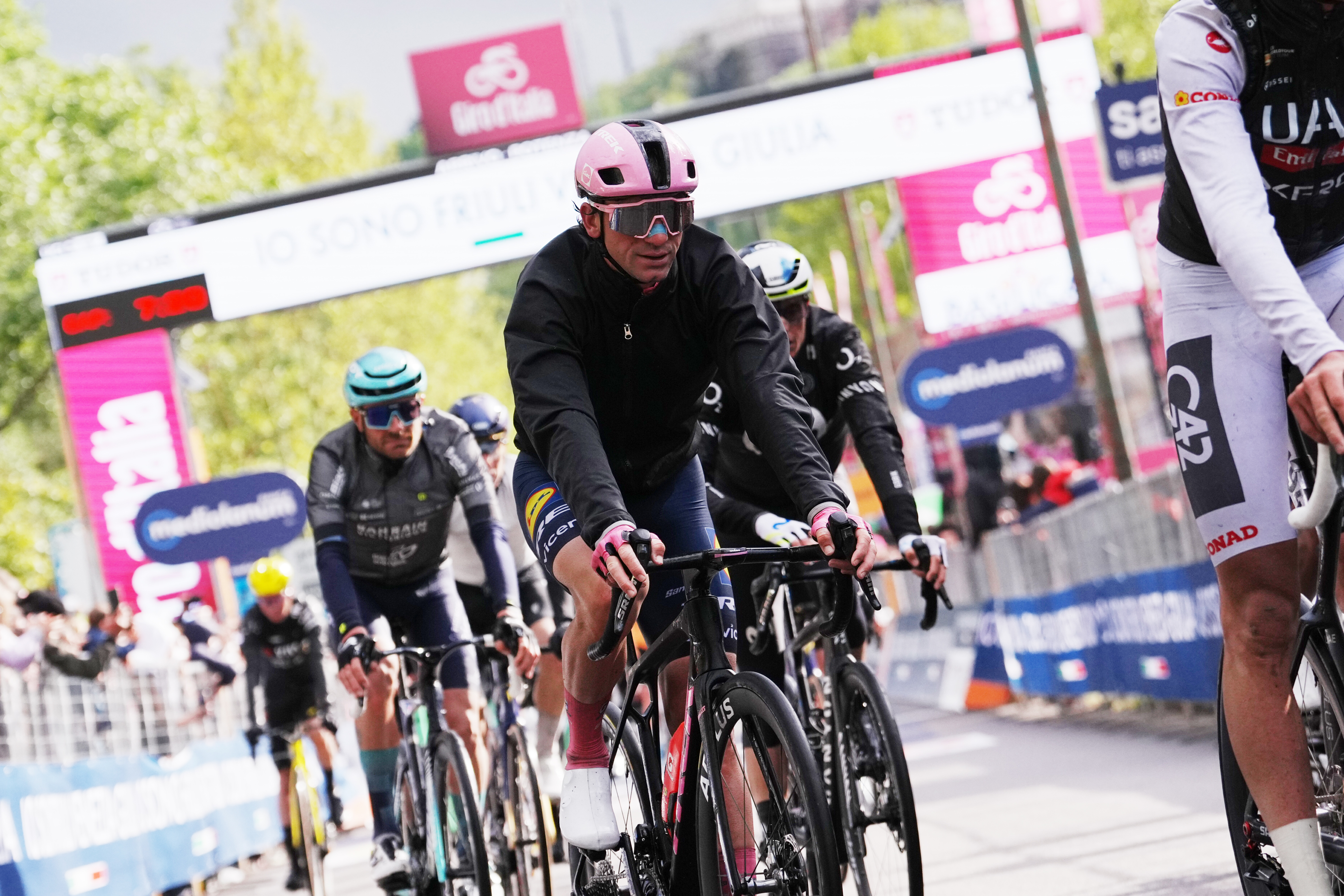 Giulio Ciccone all'arrivo della 5a tappa del Giro d'Italia 2026 (Foto di Gian Mattia D'Alberto per LaPresse)
