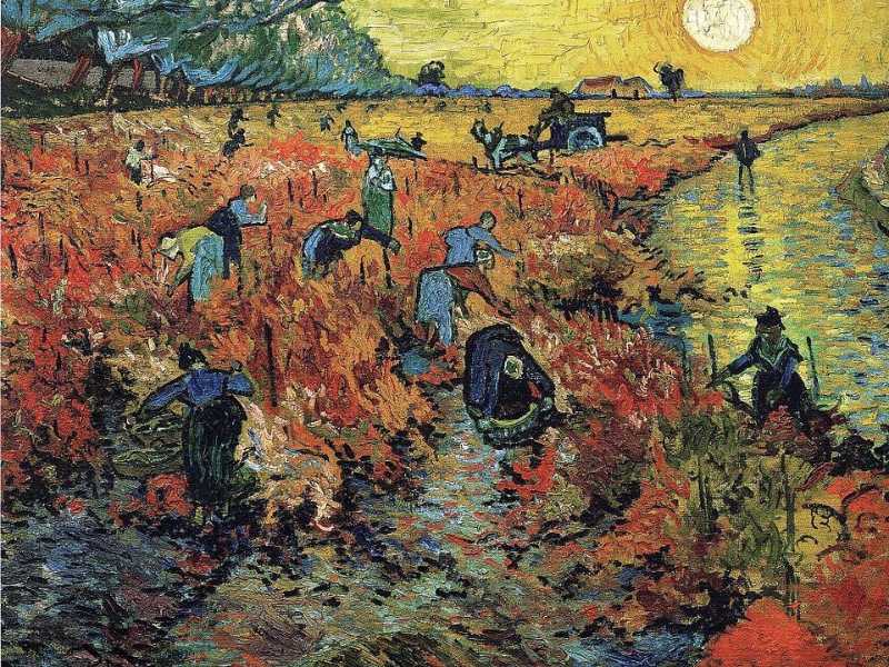 Vincent van Gogh, "The Red Vineyard near Arles", 1888
