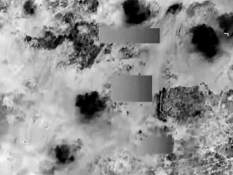 Il fermo immagine dell'attacco americano di ieri in Nigeria