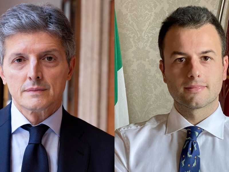 Andrea Martella (Foto Ansa) e Simone Venturini (Foto Ansa)