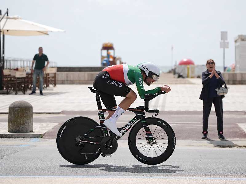 Filippo Ganna ha vinto la 10a tappa del Giro d'Italia 2026 (foto LaPresse)