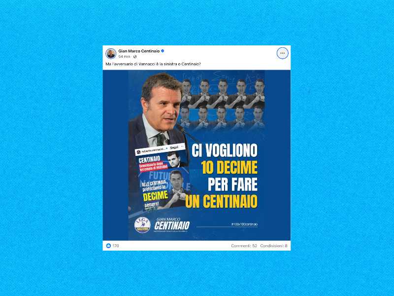 Lega e Vannacci litigano a colpi di moltiplicazioni