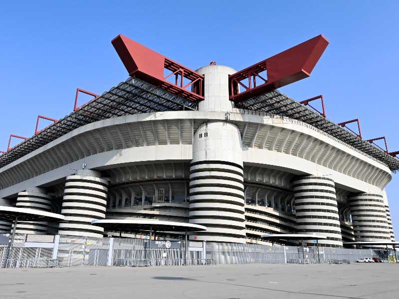 Lo stadio Giuseppe Meazza (Ansa)