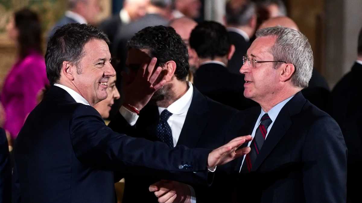 Immagine di Della Vedova con Renzi. Strategie elettorali