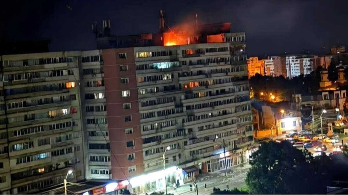 Il palazzo che brucia per il drone in Romania è già il messaggio di Putin