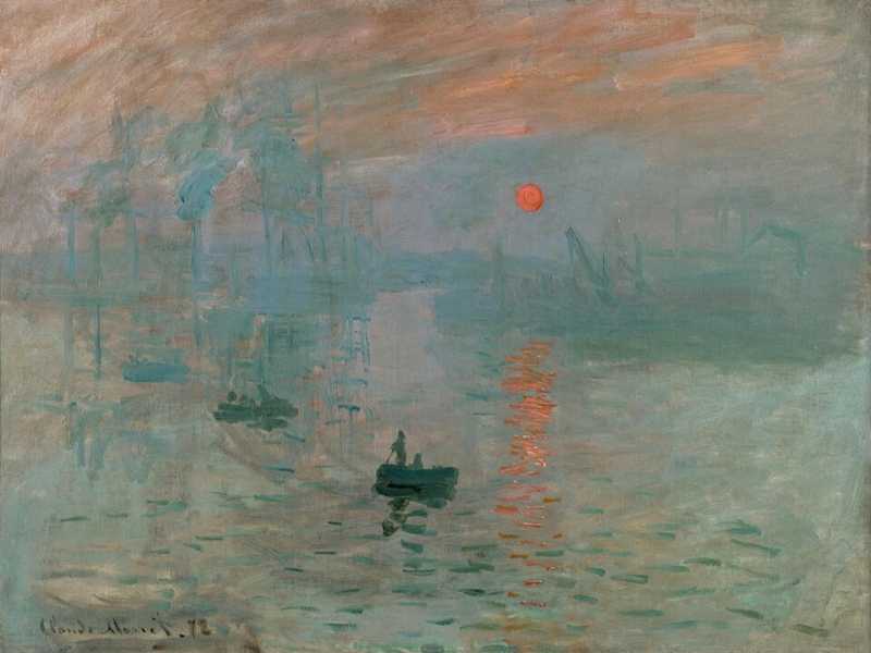 C. Monet, "Impression, soleil levant", 1872