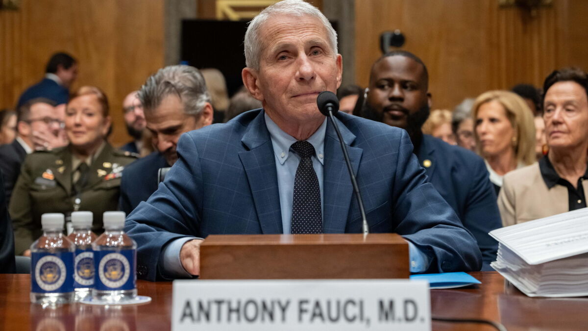 Immagine di Evviva Anthony Fauci, attaccato oggi dai poliziotti del libero pensiero