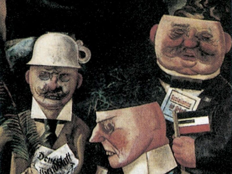 George Grosz, “I pilastri della società”, 1926 (via Getty)